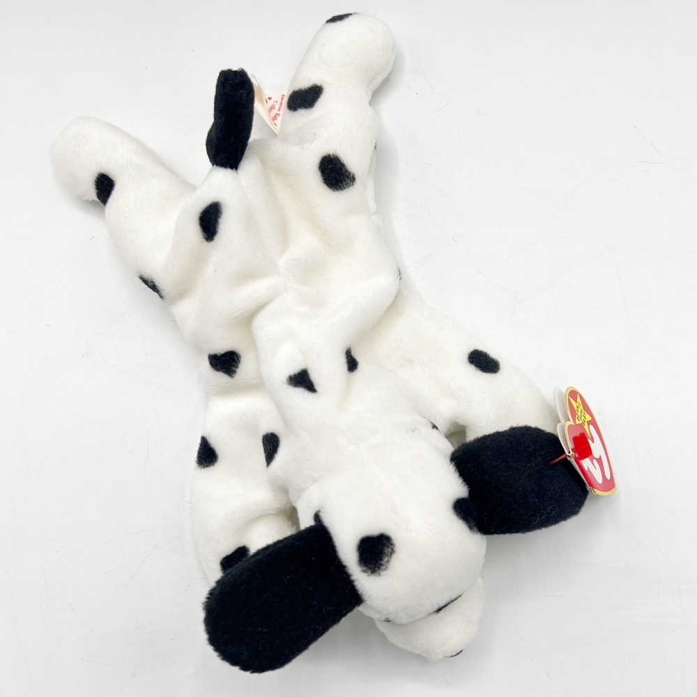 Vintage 1996 Ty Dotty the Dalmatian, Beanie Babies Collection Plush Dog, PVC - Picture 10 of 13